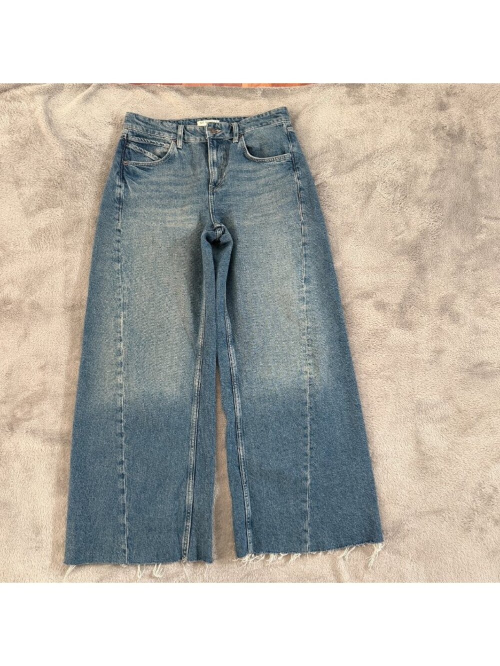 Free People We The Free Alter Ego Wide Leg Boyfriend Jeans Womens 28 Baggy